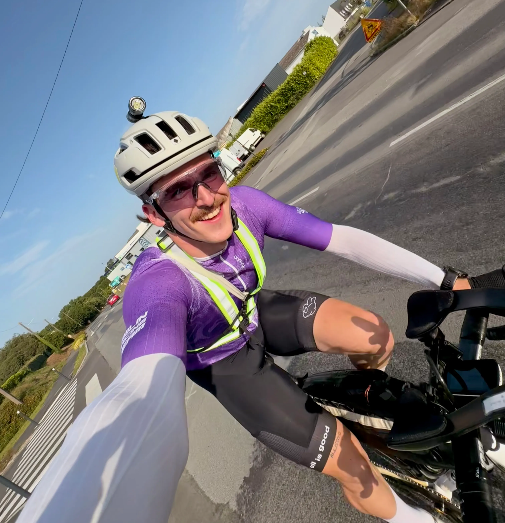 Selfie de début de course